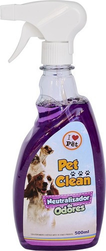 Eliminador De Odores De Animais Pet Clean Borrifador 500 Ml