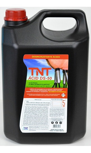 Detergente Ácido Desincrustante P Ordenha Tnt Acid Ds50-5 L